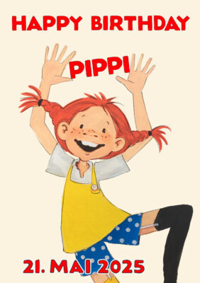 Pipi Langstrumpf Postkarte